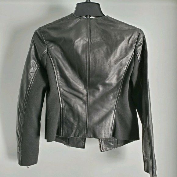 Rag & Bone Harrison Stretch Panel Leather Jacket - Picture 2 of 8